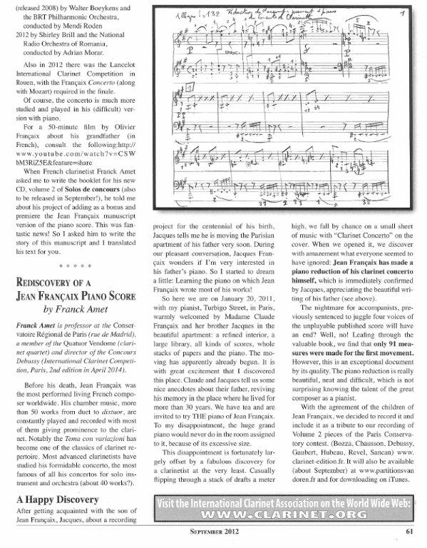 Article Clarinette partie 2