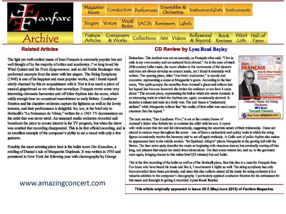 Critique CD Stratton